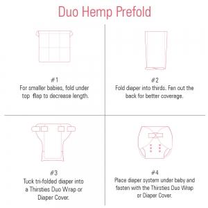 How to fold the Thirsties Duo Hemp