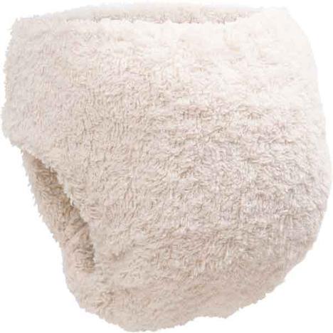 back of Little Lamb Organic Cotton shaped nappy