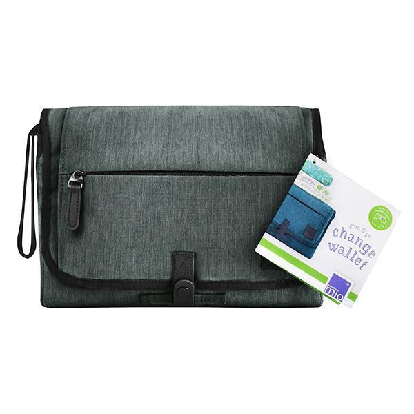 Grab and go changing wallet mat
