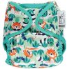 Red Panda Popper Close Parent Pop-in Bamboo Nappy onesize