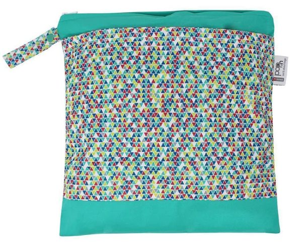 Close Wet & Dry Double Pocket Reusable Nappy Storage Bag